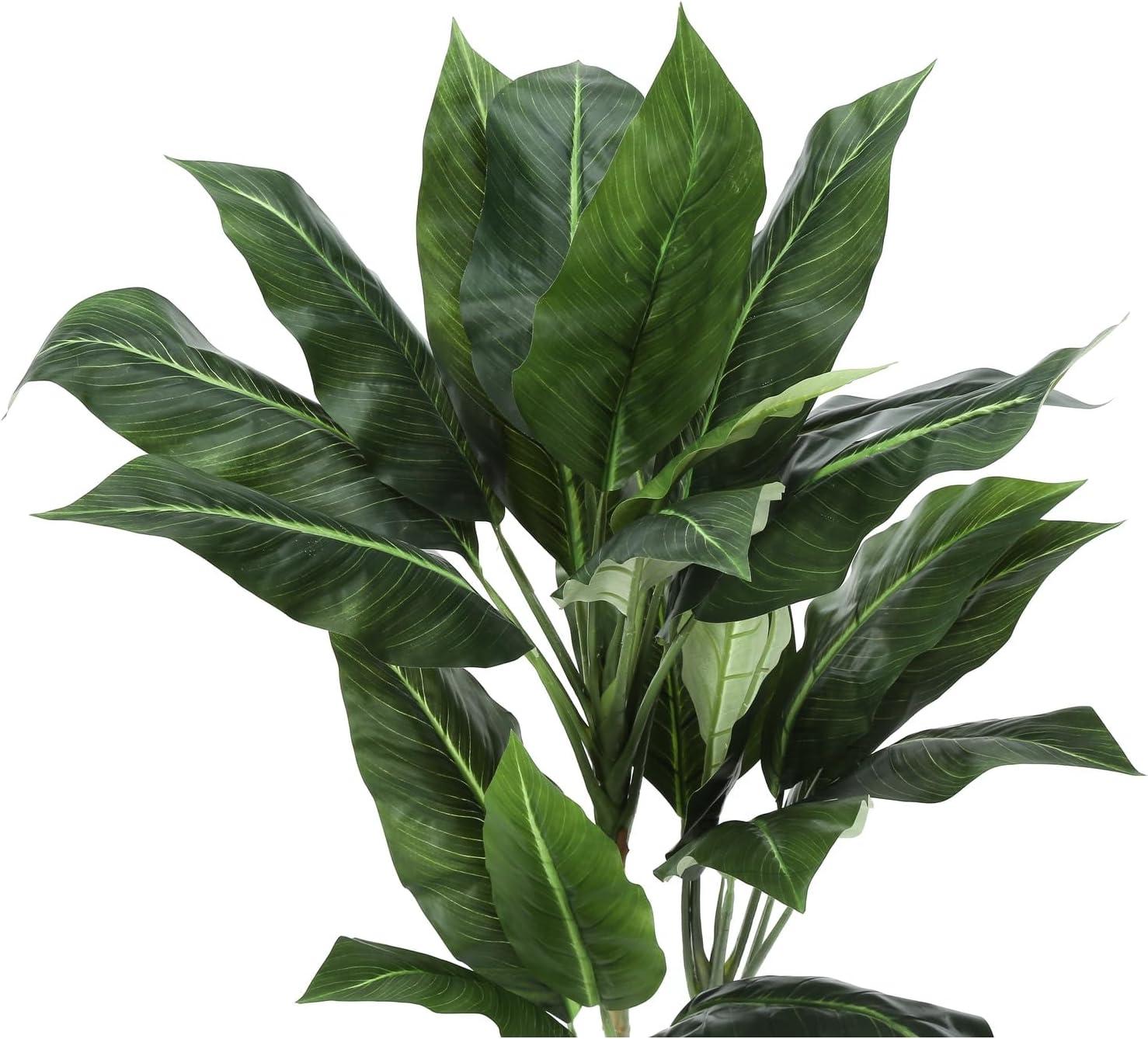 Artificial Plant - 42" Tall - Indoor - Floor - Potted - Green Leaves