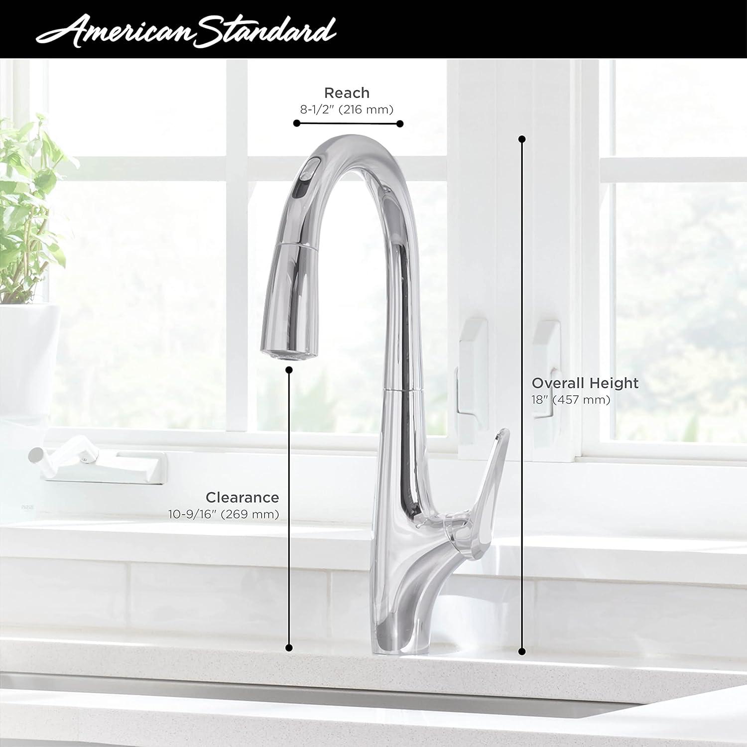 American Standard Avery Selectronic Single-Handle Pull-Down Sprayer Kitchen Faucet in Stainless Steel