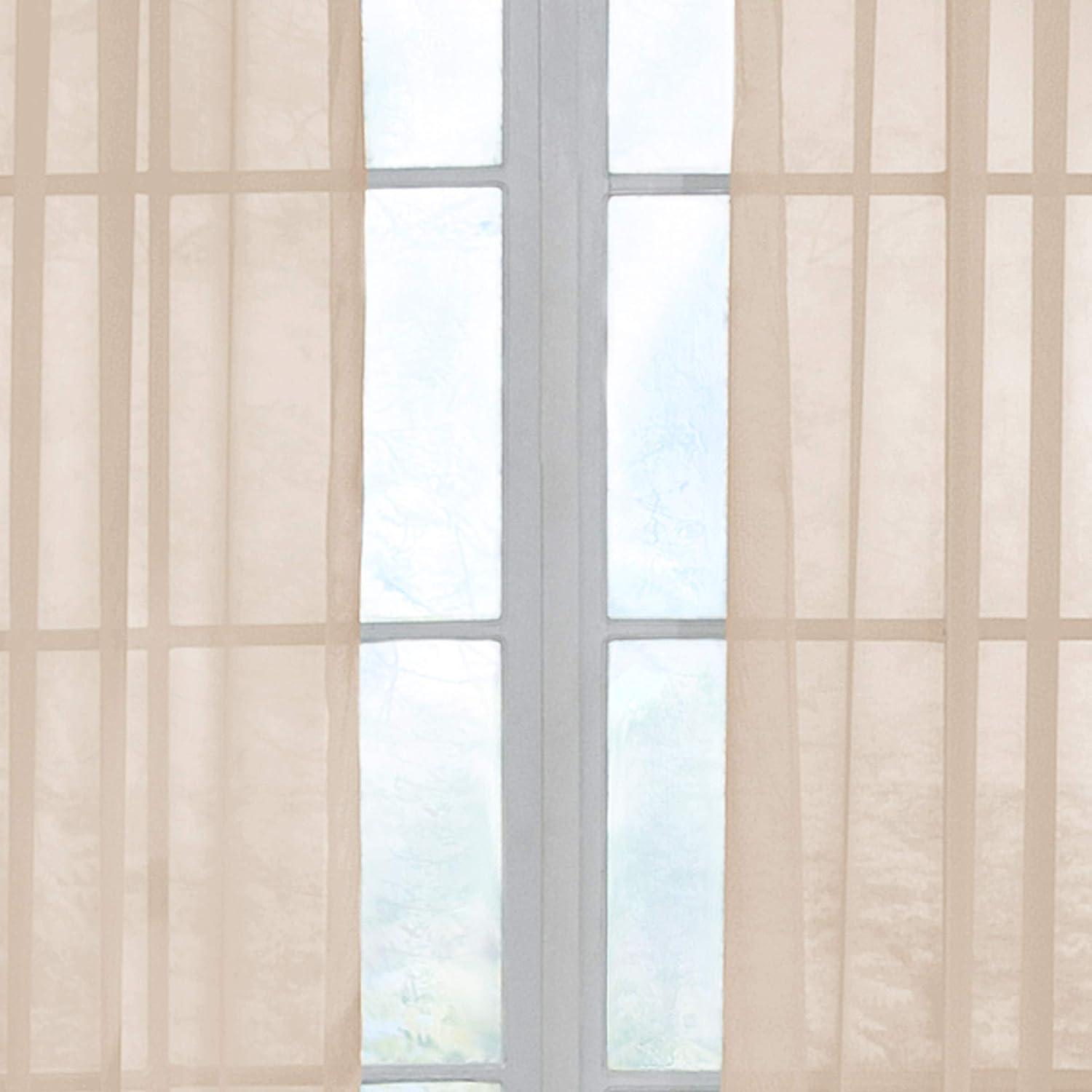 Arm & Hammer Curtain Fresh™ Odor-Neutralizing Sheer Voile Grommet 59 x 63 Curtain Panel in Latte