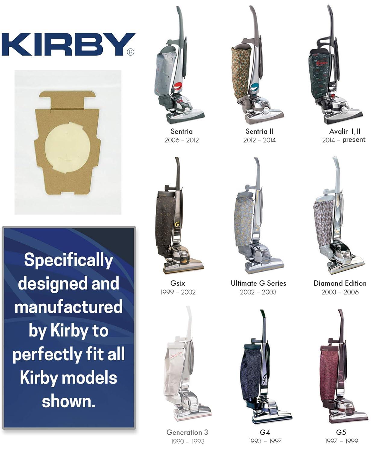 6 Genuine Kirby HEPA Filtration Universal Vacuum Bags Part Number 204814G
