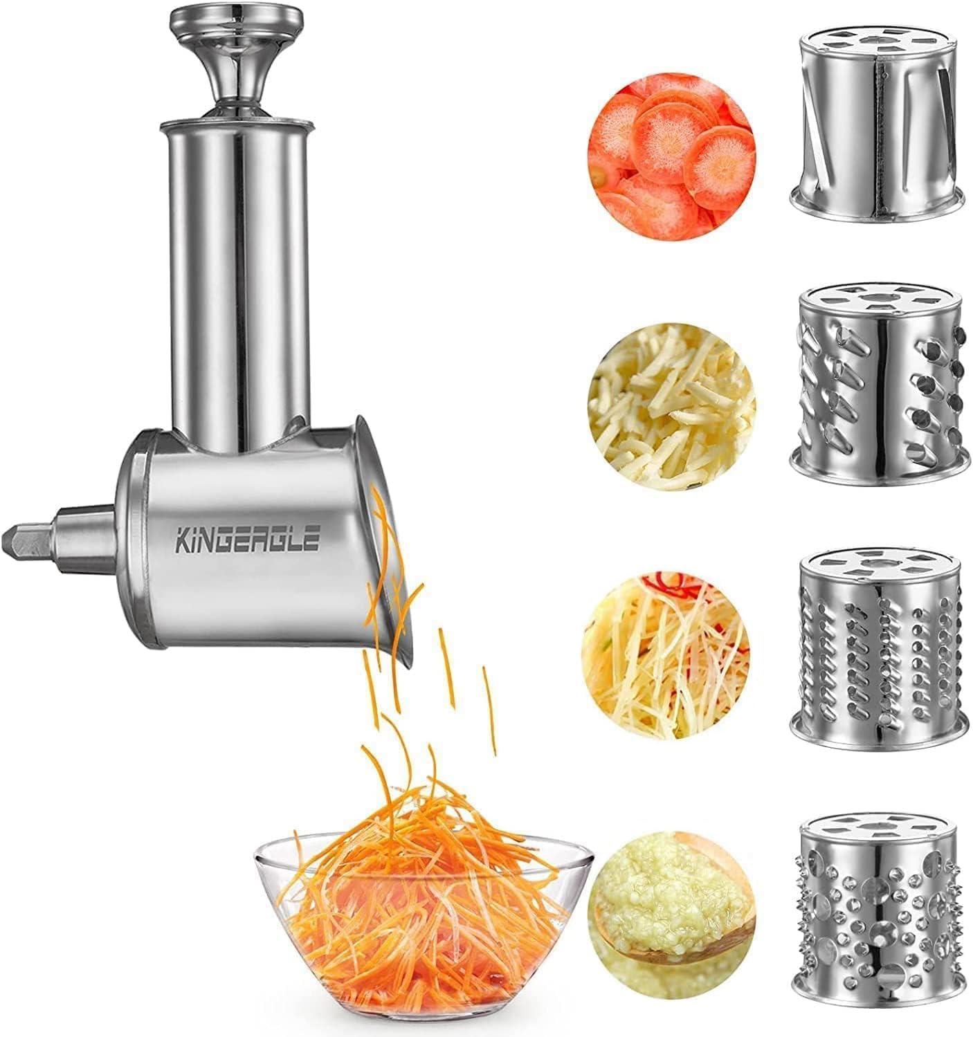 Stainless Steel Slicer Shredder Attachment for KitchenAid Mixer