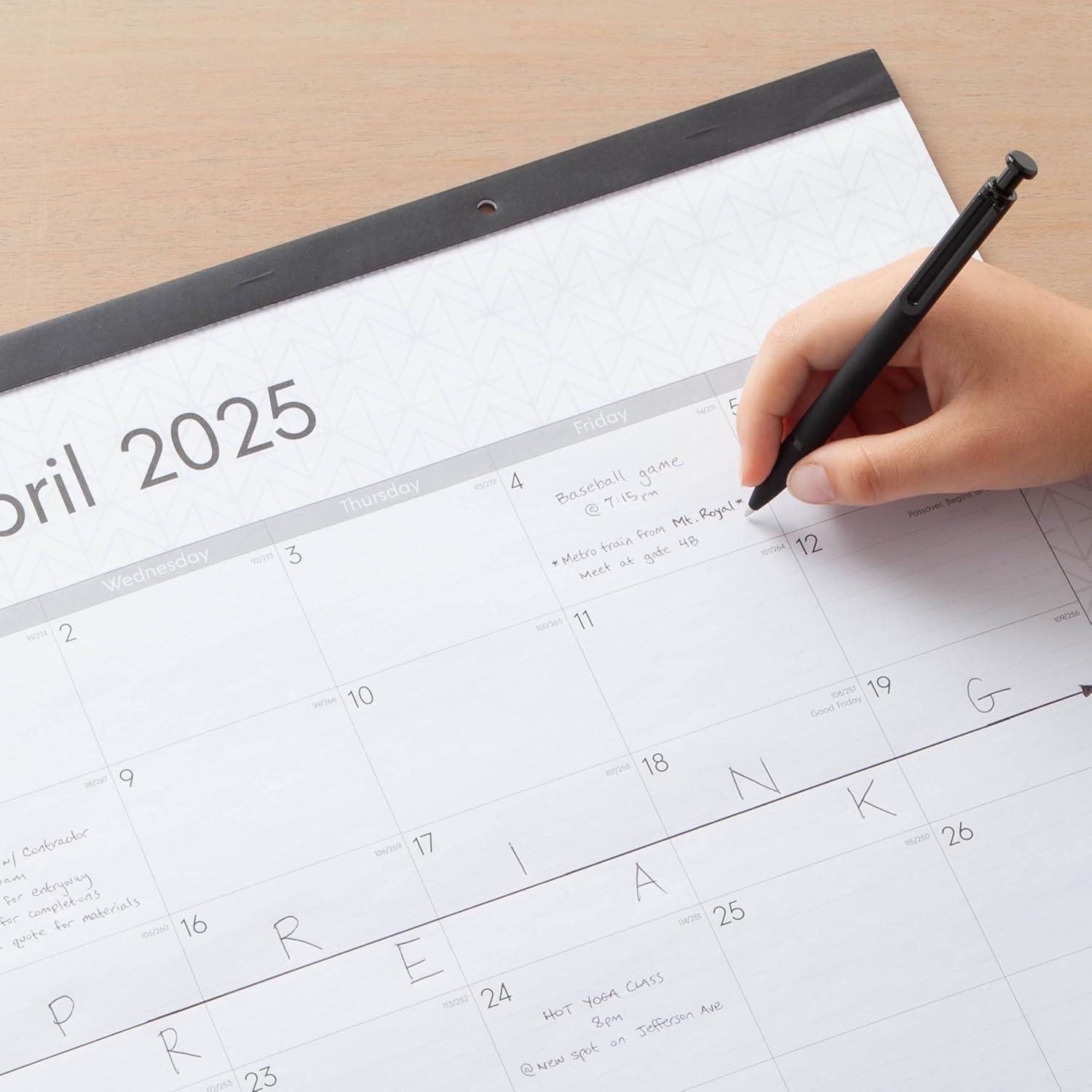 Blue Sky 2025 Desk Pad Calendar, 22x17, Enterprise