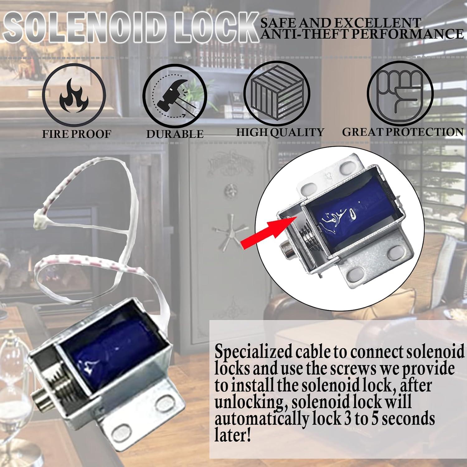 Wah Lin Parts High Security Gun Safe Lock Set, Black Keypad, 2 User Codes