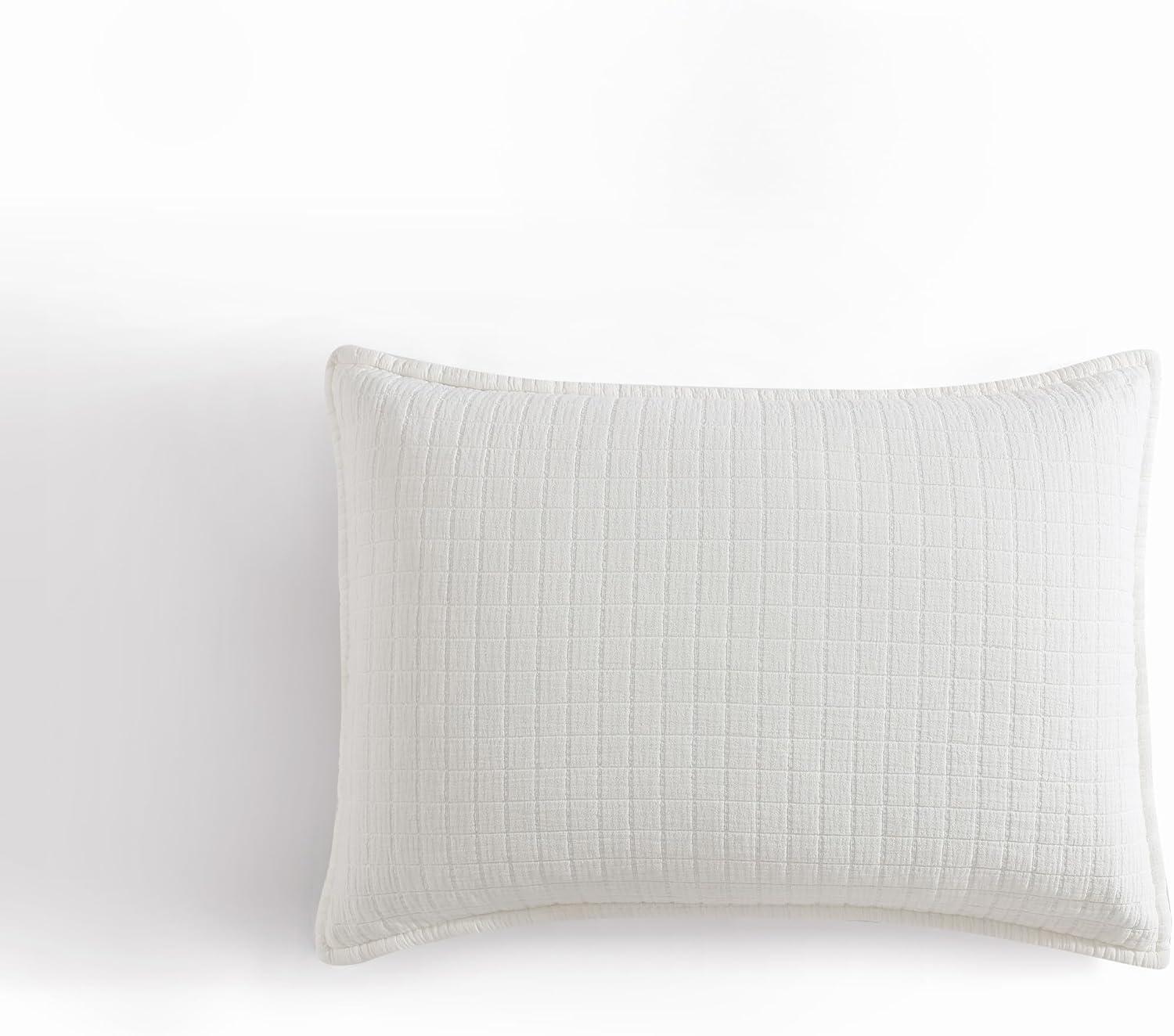 Calvin Klein Calvin Klein Essential Garment Washed Solid Cotton Sham Set (Set of 2)