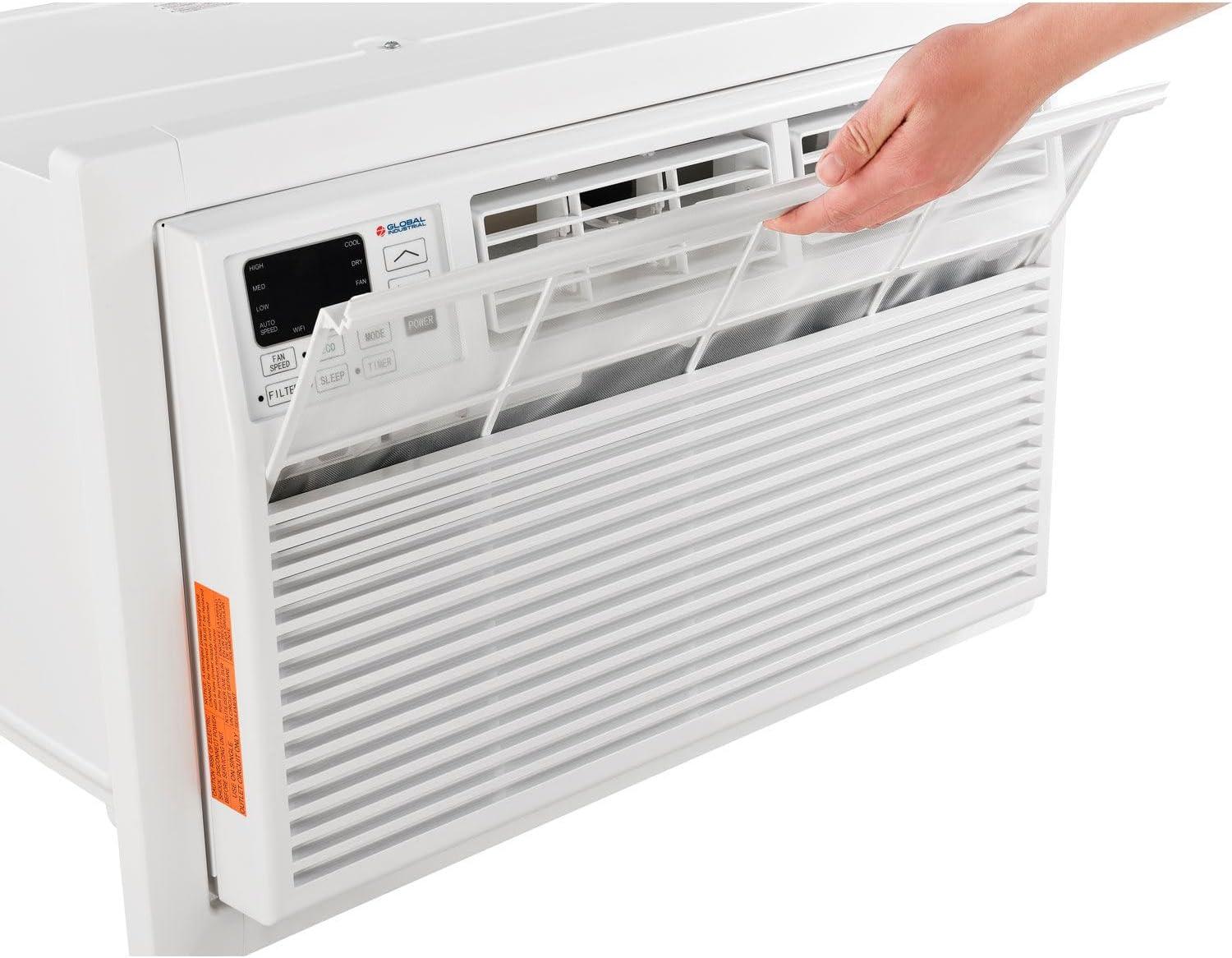 Global Industrial 292860 Wall Air Conditioner with Heat - 1230W - 230V - 12000 BTU