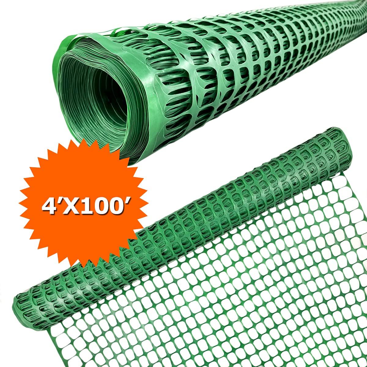 4 ft. x 100 ft.Plastic Barrier Fence Green