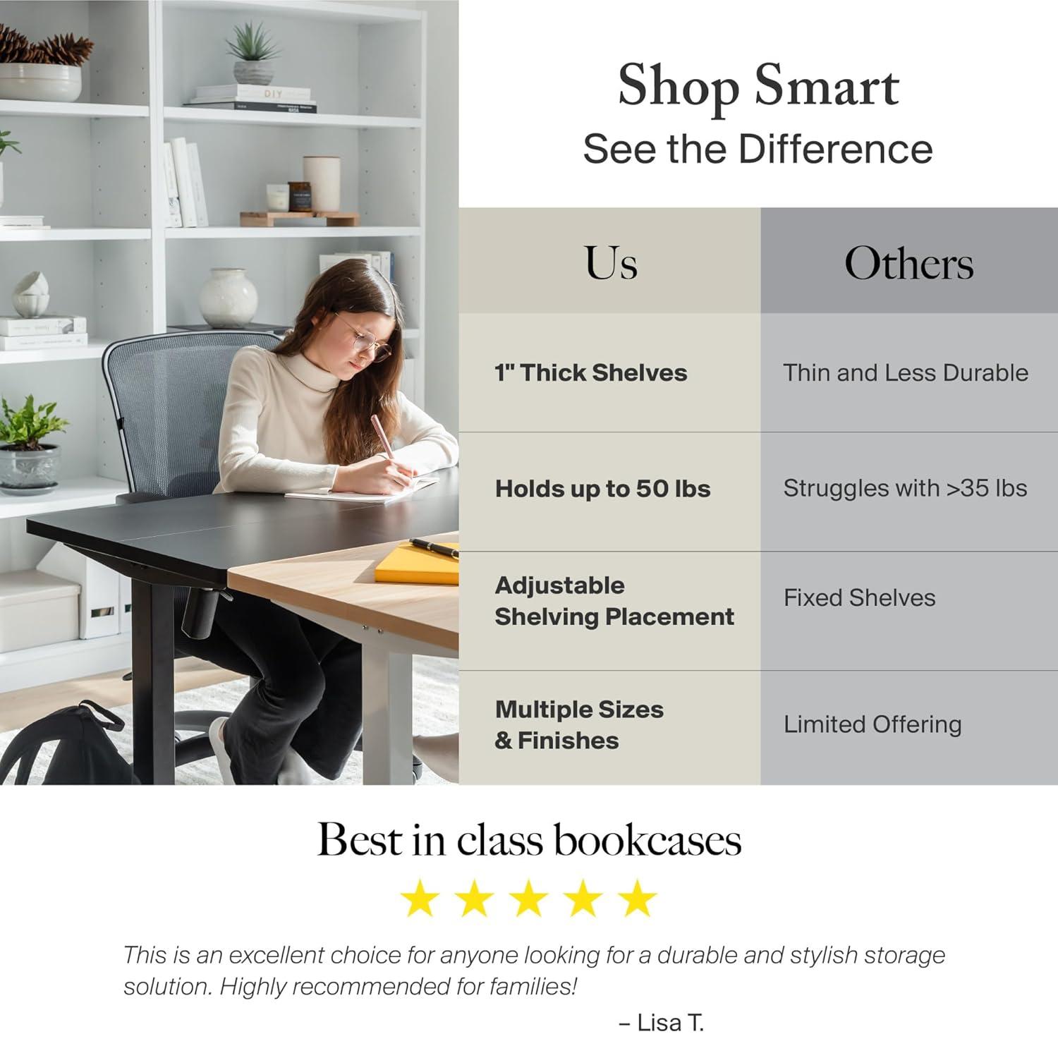 Bush Furniture Universal 2 Shelf Bookcase