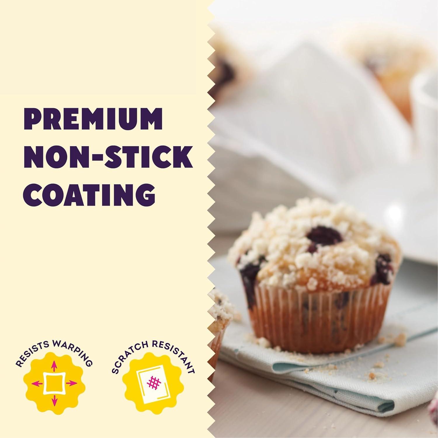 Wilton 191002982 Perfect Results Nonstick 12-Cup Muffin Pan