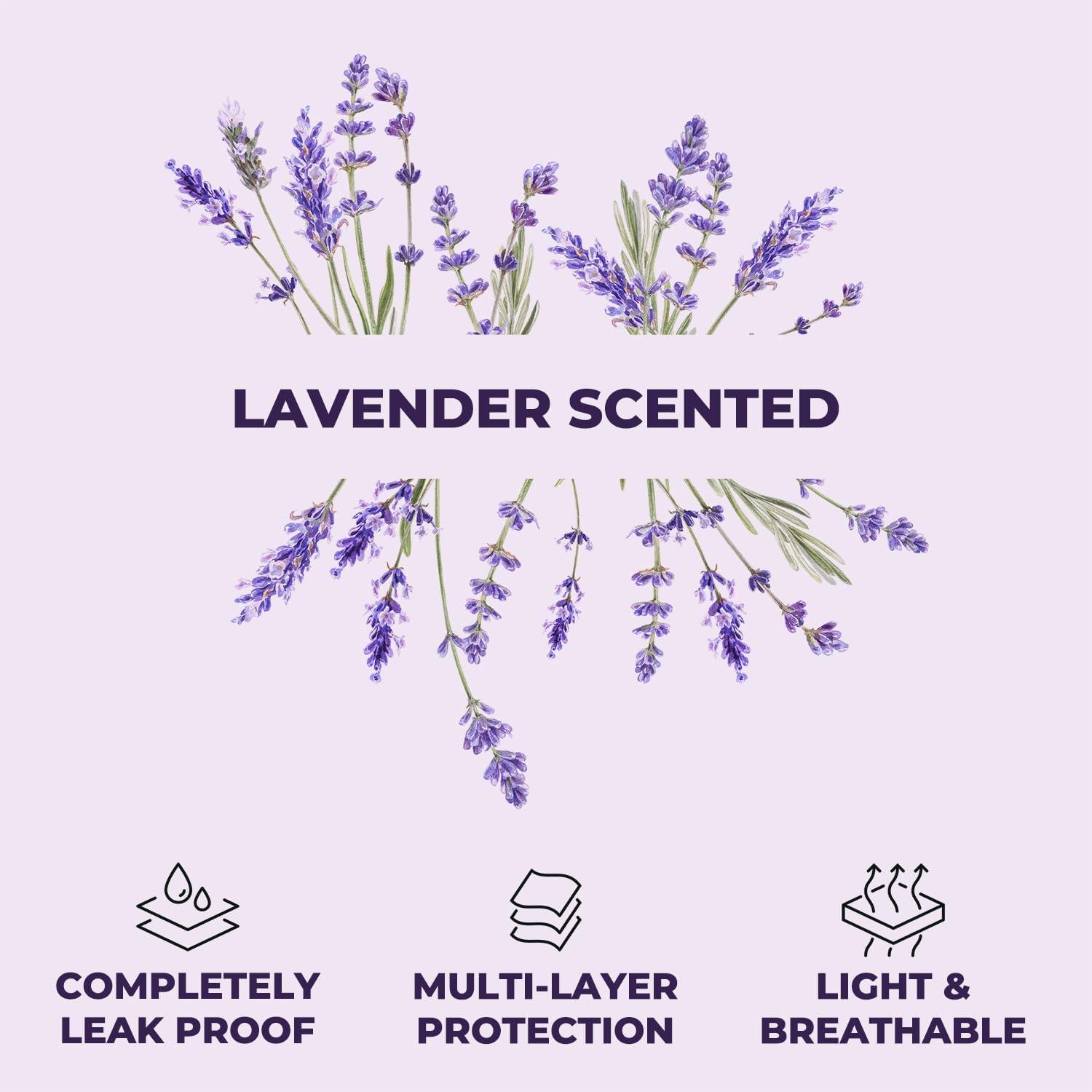 Large Lavender Scented Waterproof Dog Pee Pads, Pack of 80