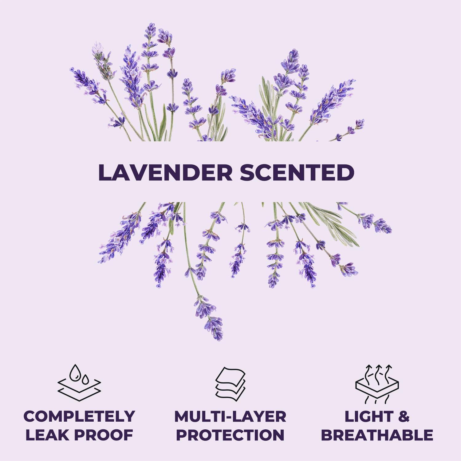 Large Lavender Scented Waterproof Dog Pee Pads, Pack of 80