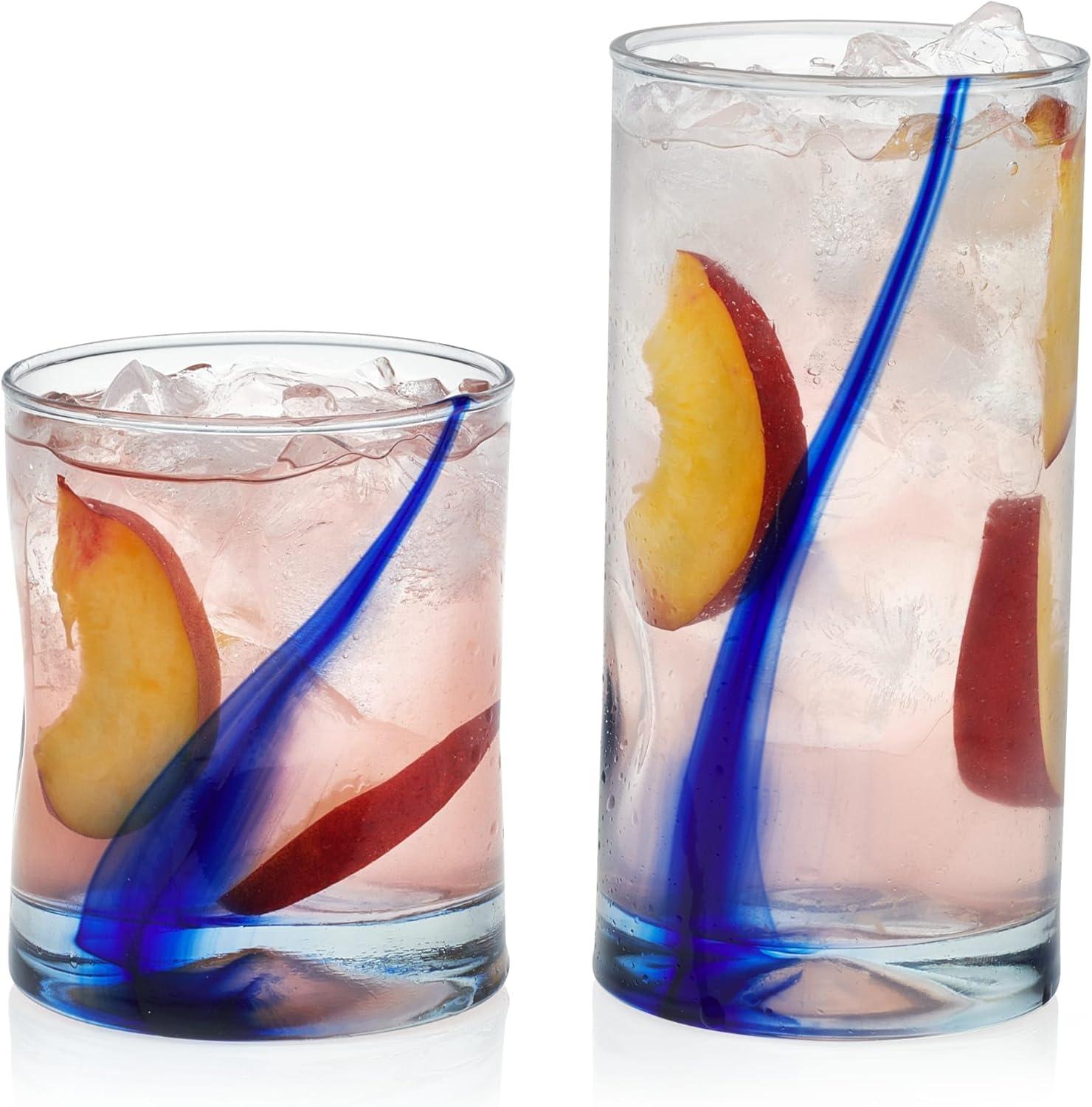 Libbey Blue Ribbon Impressions 8-Piece Tumbler And Rocks Glass Set