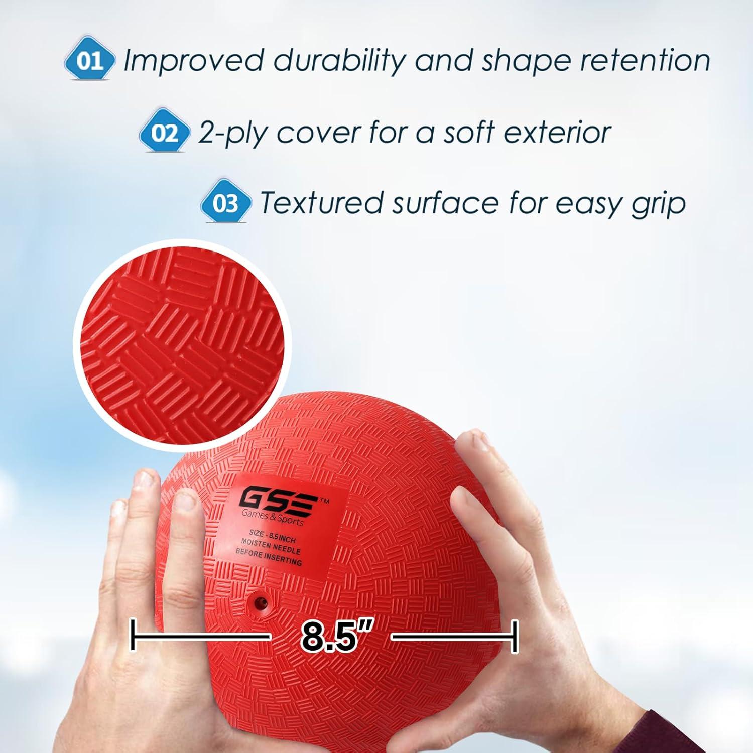 GSE Games & Sports Expert Inflatable Playground Ball for Indoor and Outdoor. Kickball/Dodge Ball for All Ages