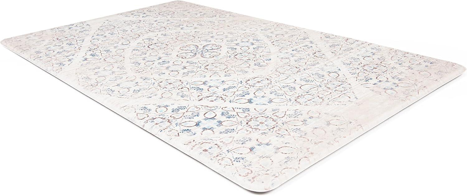 Ivory Geometric Anti-Fatigue Non-Slip Standing Mat