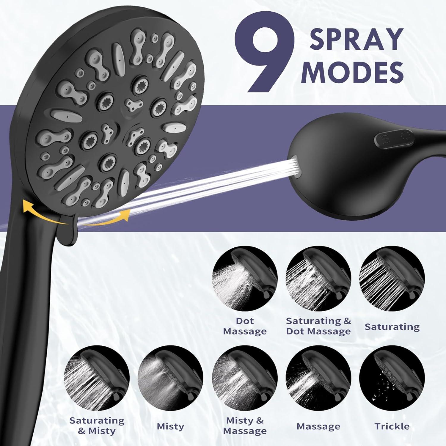 Rain Dual Shower Head 2.5 GPM GPM