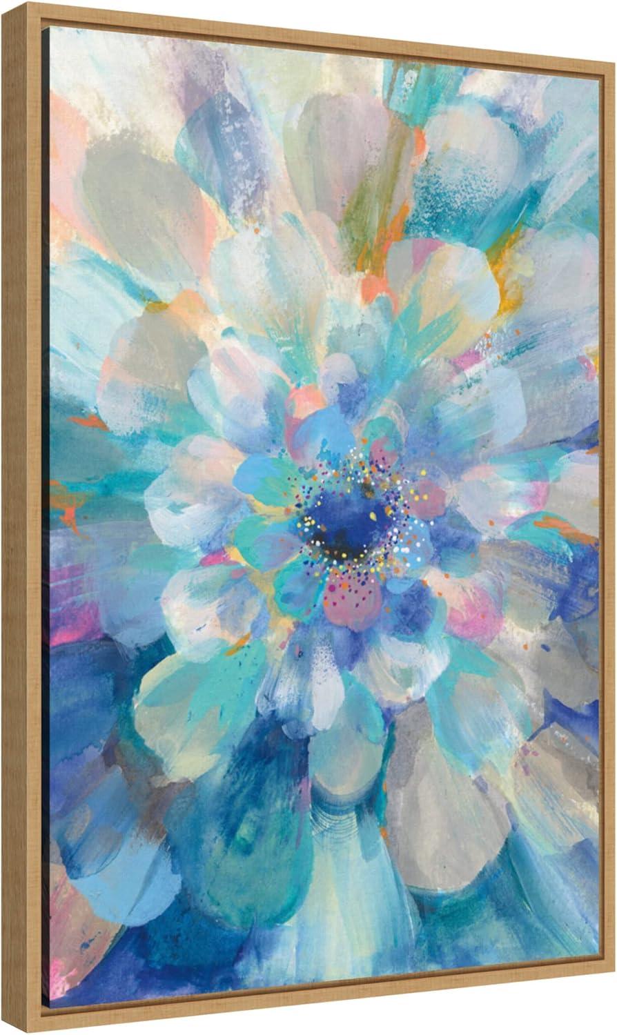 16" x 23" Intensity Floral II by Danhui Nai Framed Wall Canvas - Amanti Art: Modern Lithograph, Botanical Abstract