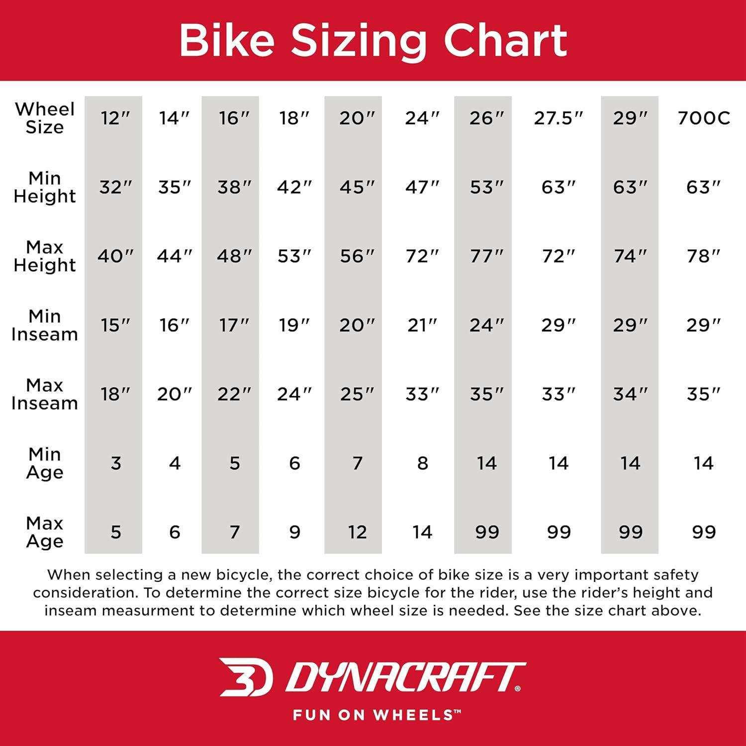 Dynacraft Air Zone 20-Inch Girls Mountain Bike For Age 7-12 Years