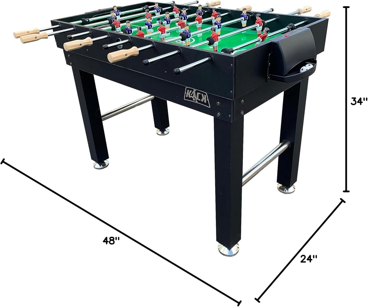 KICK Foosball Tables KICK Hexad 48″ 6-in-1 Multi Game Table Combo Arcade Set for Home, Game Room, Friends & Family
