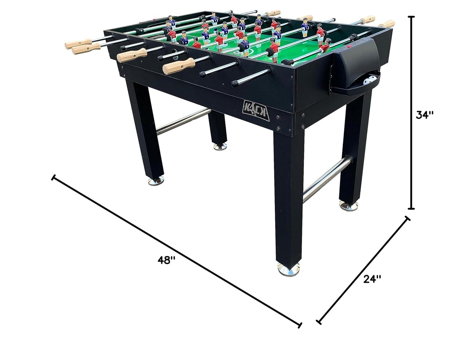 KICK Foosball Tables KICK Hexad 48″ 6-in-1 Multi Game Table Combo Arcade Set for Home, Game Room, Friends & Family