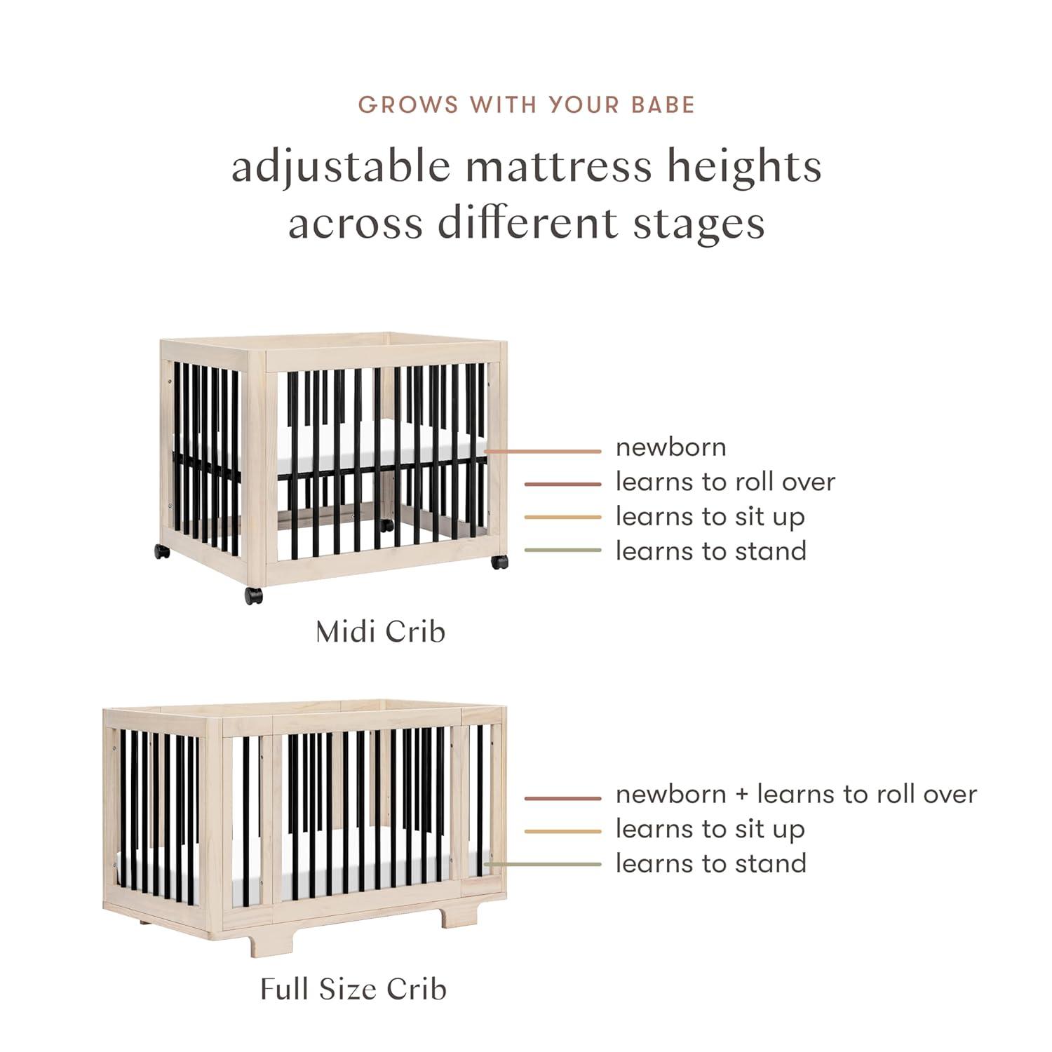 Yuzu 8-In-1 Convertible Crib With All-Stages Conversion Kits