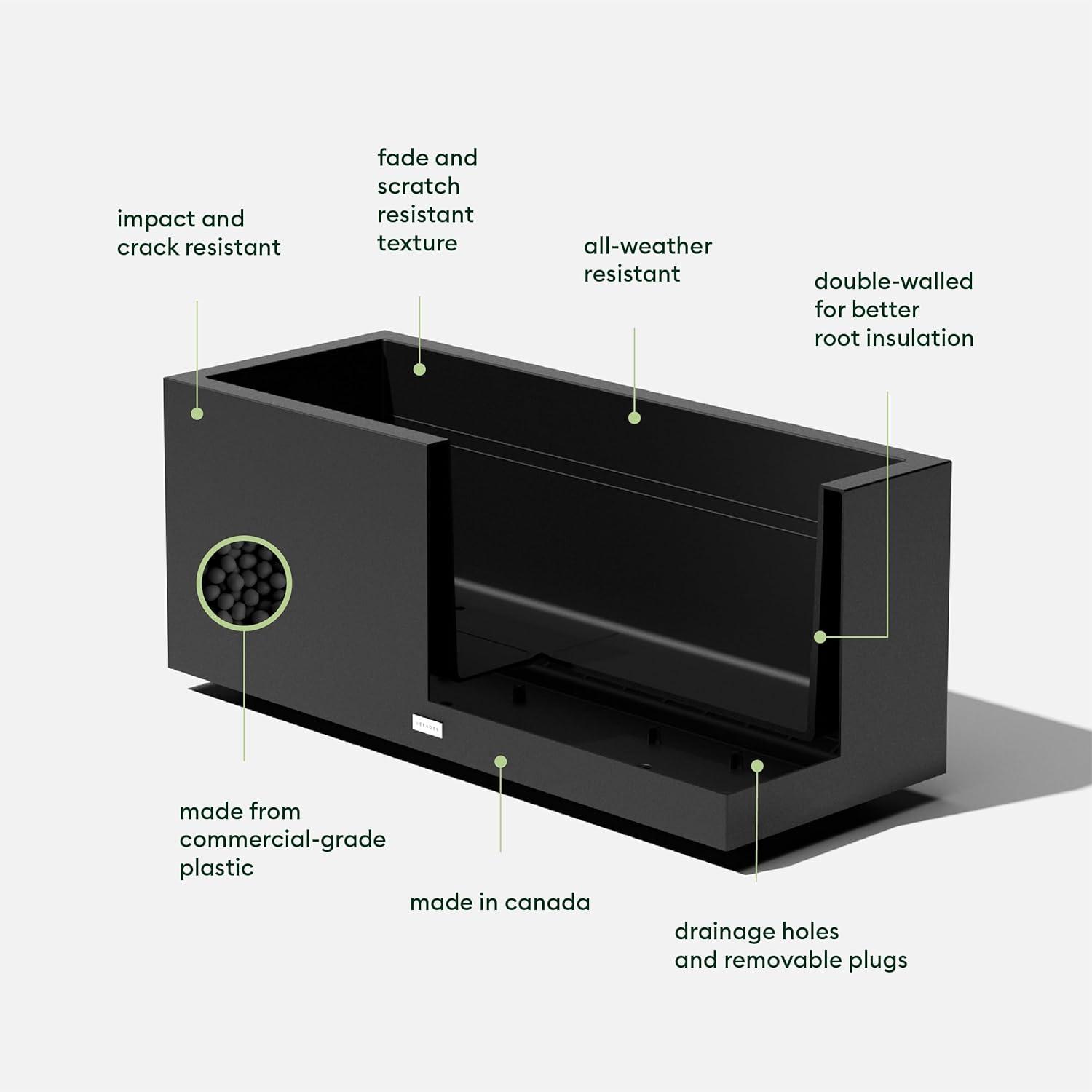 Block Series Long Box Planter