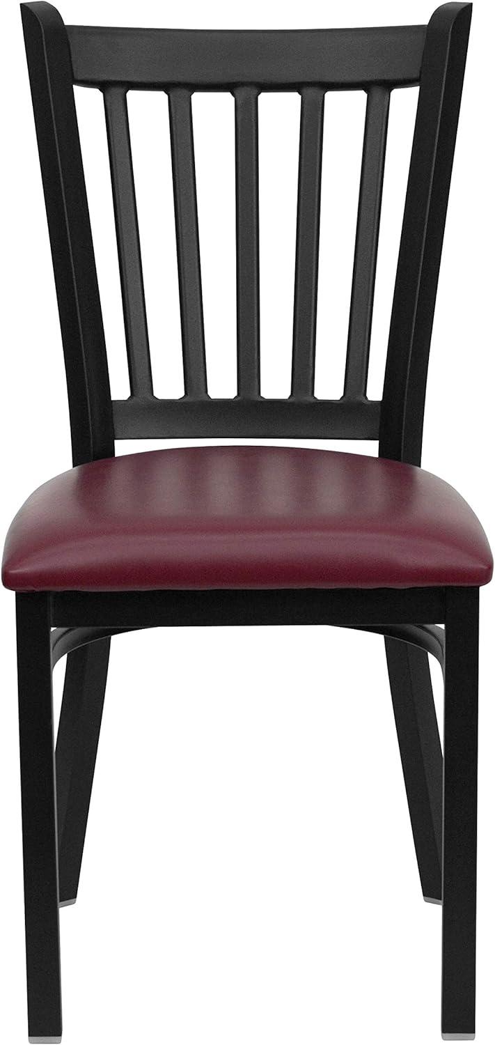 Flash Furniture Hercules Prompton Modern Vertical Back Metal Restaurant Chairs by Flash Furniture (Set of 2)