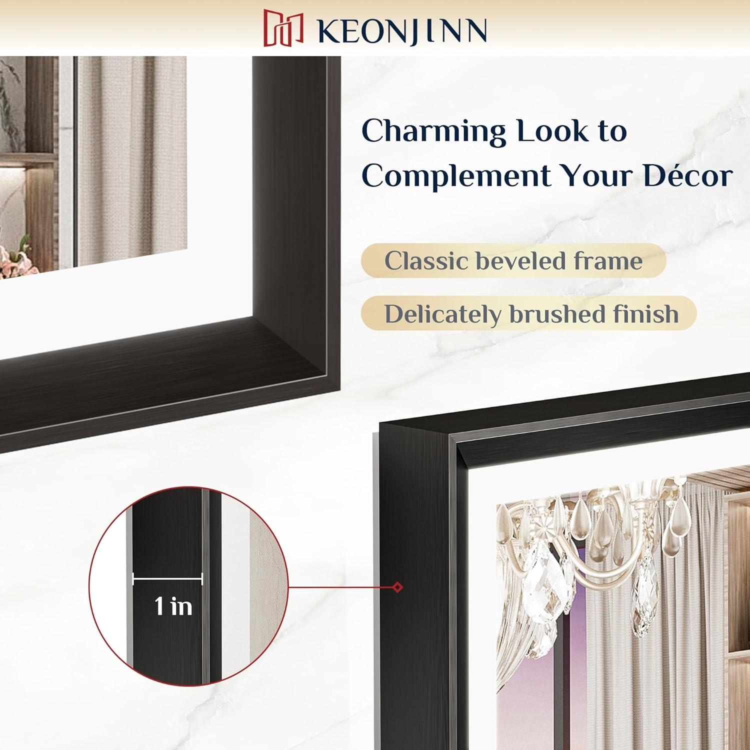 Ivy Bronx Keonjinn 40 X 24 In LED Bathroom Mirror With Lights, Adjustable 3 Color Lights, LED Vanity Mirror, Wall Mounted Anti-Fog Dimmable Mirror, UL Listed LED Driver, HD Tempered Glass(Horizontal/Vertical)
