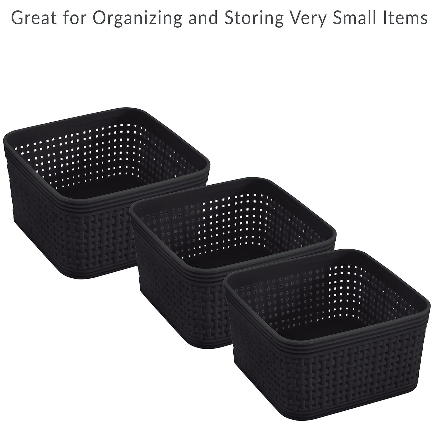 Simplify Simplify Plastic Basket (Set of 6)