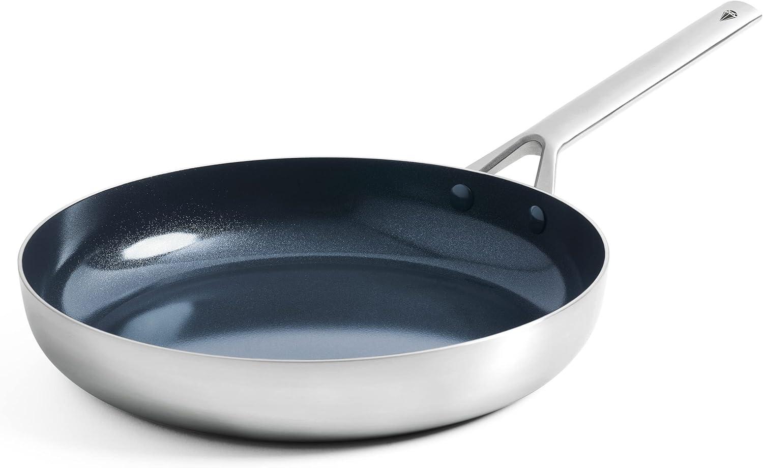 8-Inch Stainless Steel Ceramic Nonstick Frying Pan