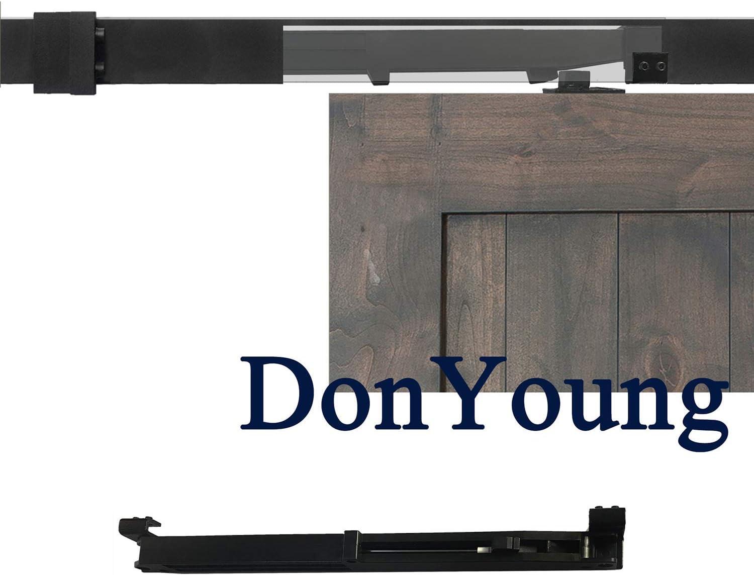 2PCS Soft Close barn Door Hardware kit Barn Door Soft Close Mechanism Spring Buffer Damper Hole-Free Version Fit for Door Weight 60-176 Pounds Adjustable Door Stoppers 2022NEWEST (Use for 20-40)
