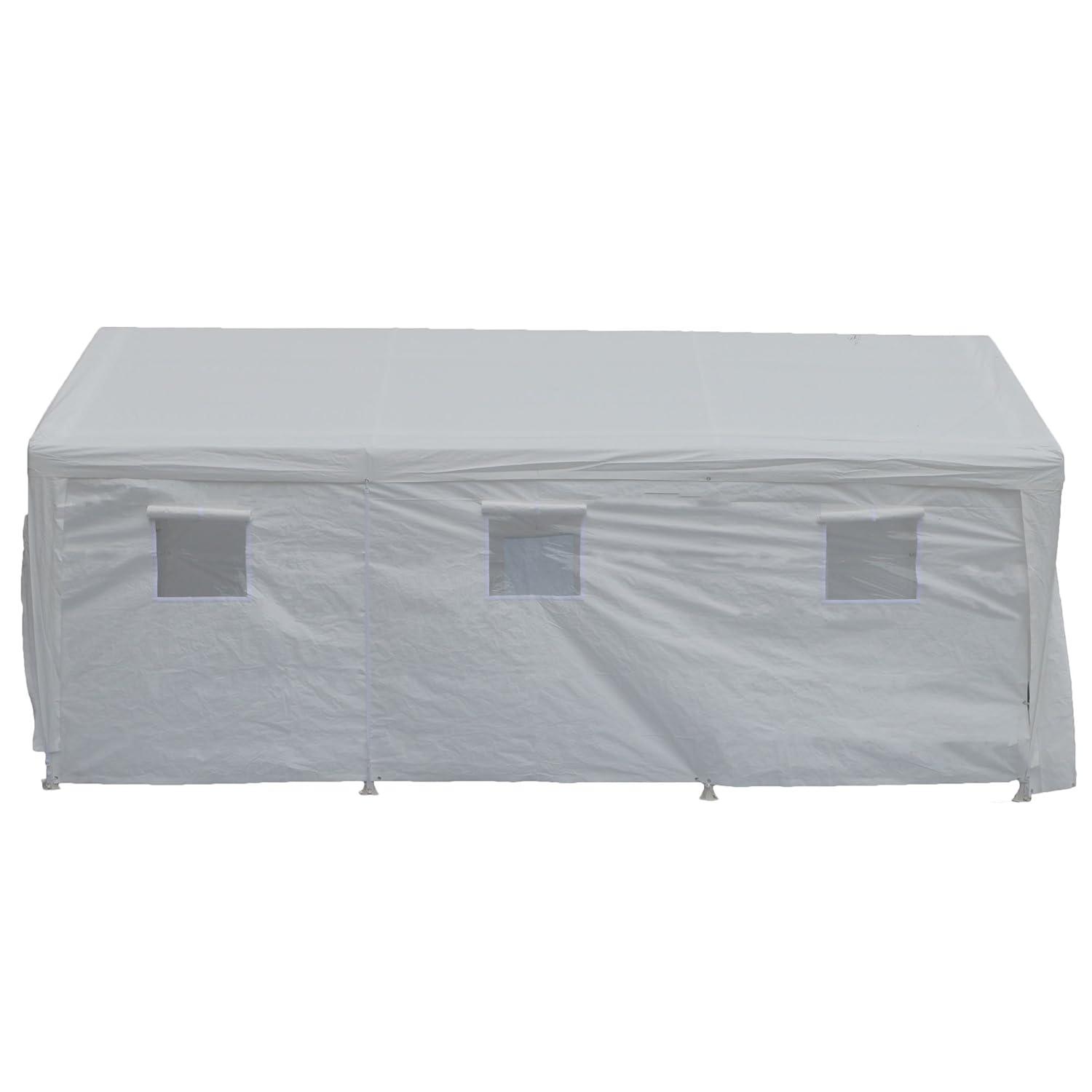 King Canopy Hercules 10ft 8in x 20ft Steel Frame Enclosed Canopy Garage