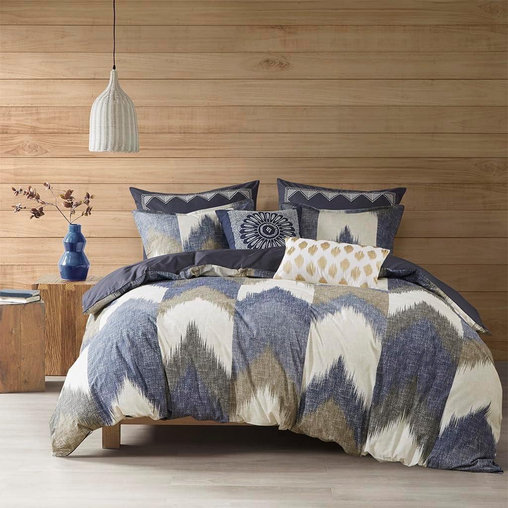 INK+IVY Alpine Printed Cotton Duvet Cover Set