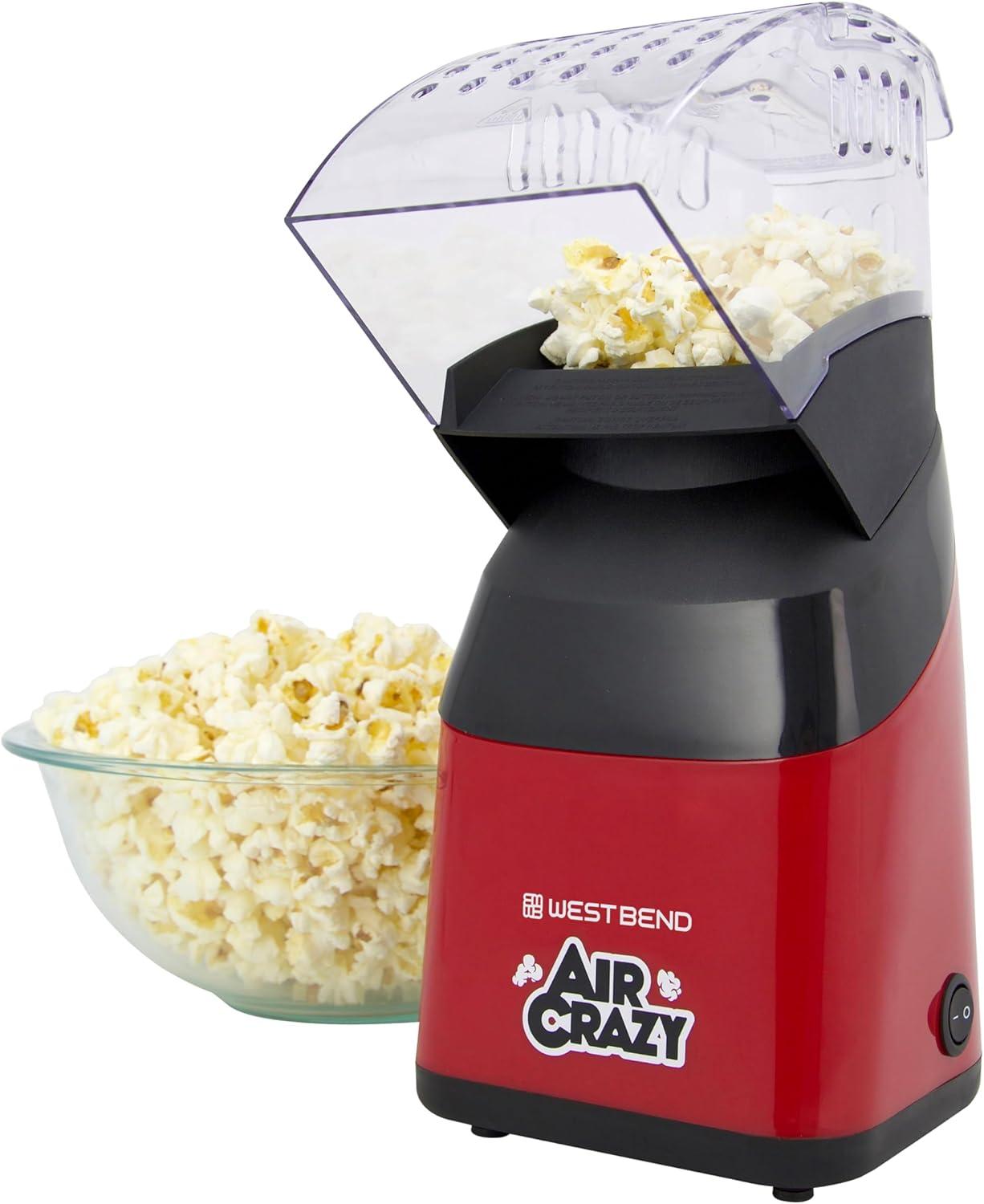 West Bend Air Crazy 4QT Hot Air Popcorn Machine, Ventilation Technology