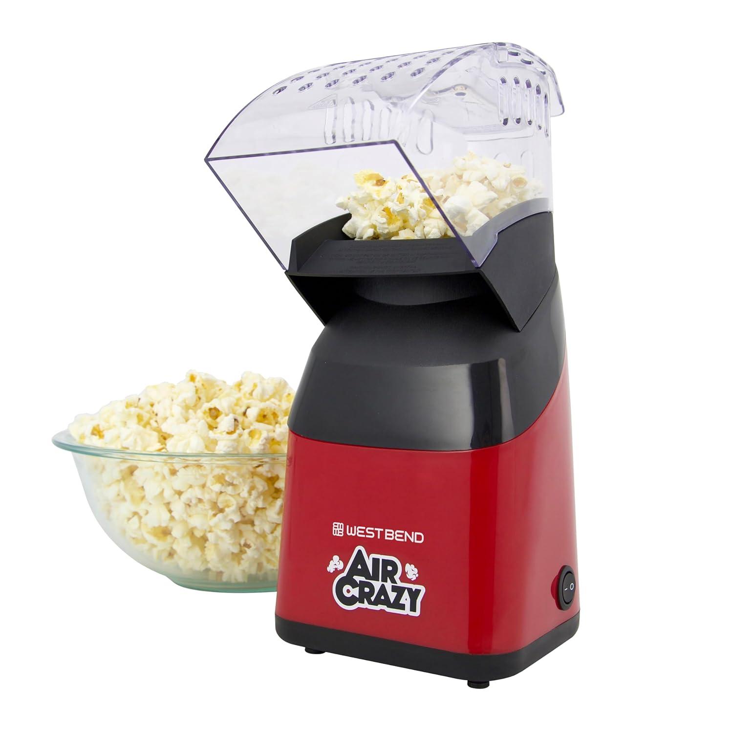 West Bend Air Crazy 4QT Hot Air Popcorn Machine, Ventilation Technology