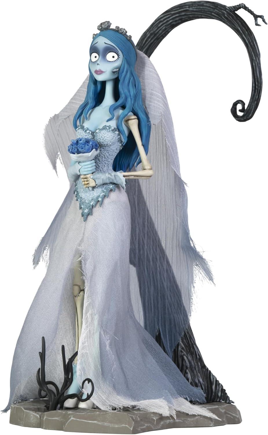 Corpse Bride Emily 8.2" Tall PVC Figurine with Fabric Veil