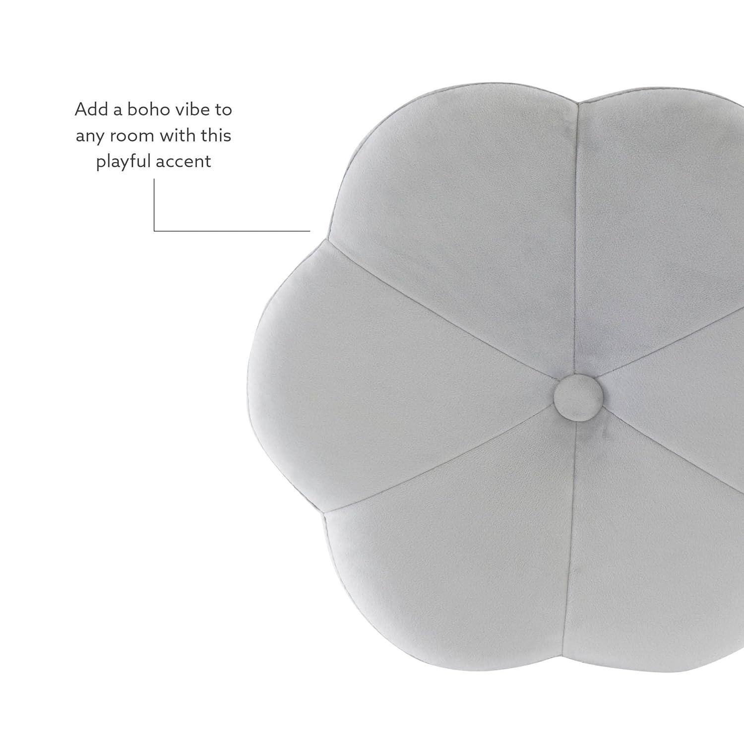 Ciara Flower Cushioned Vanity Stool