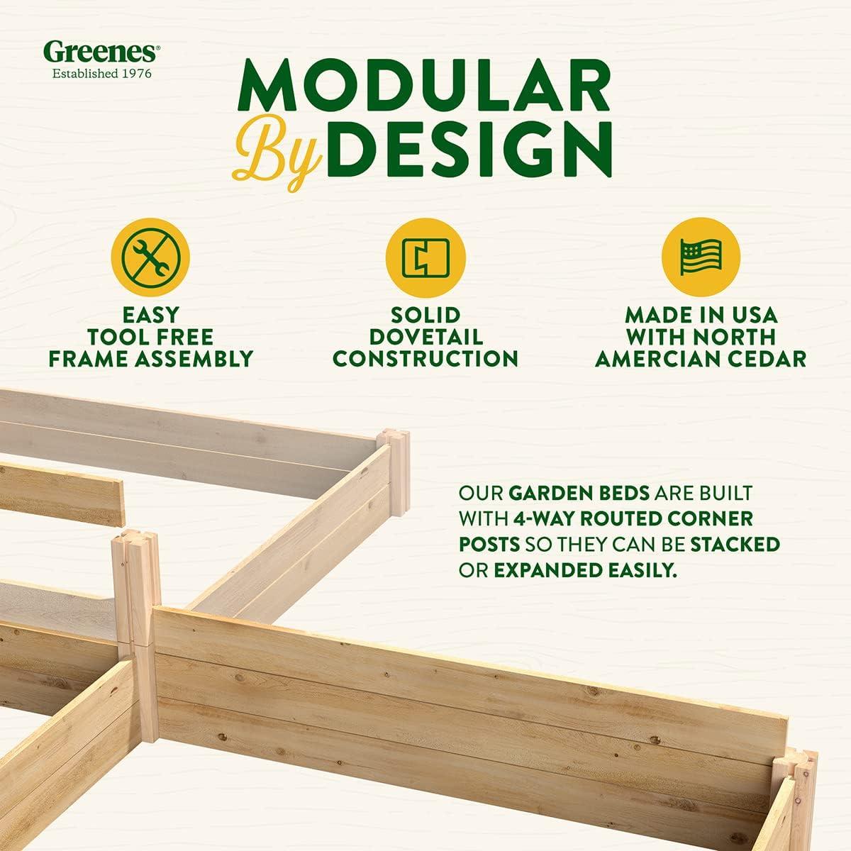 Premium Cedar Raised Garden Bed for Outdoor Use