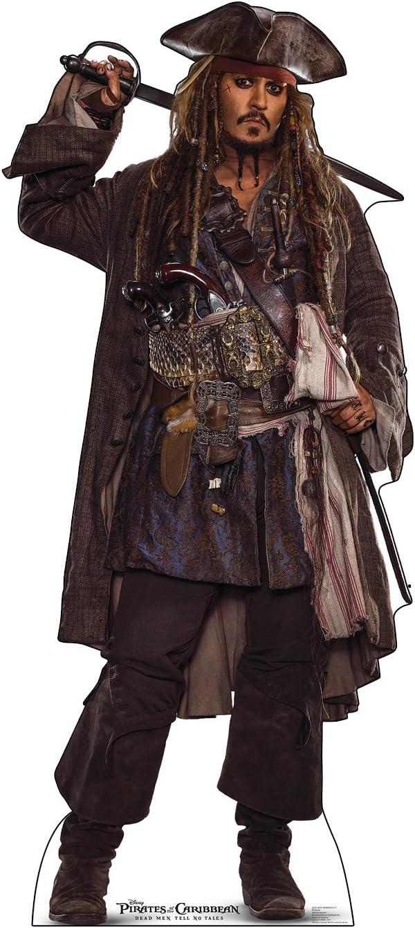 Advanced Graphics Jack Sparrow Life Size Cardboard Cutout Standup - Pirates of The Caribbean: Dead Men Tell No Tales (2017 Film)