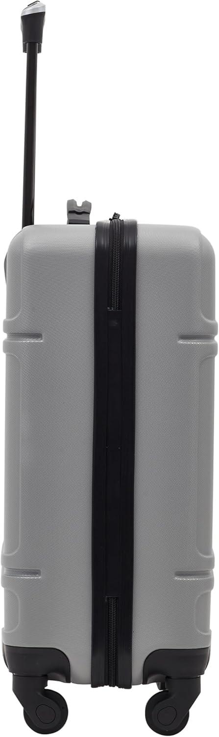 Travelers Club 20" Skyline Rolling Hard Case Carry-on Luggage - Gray