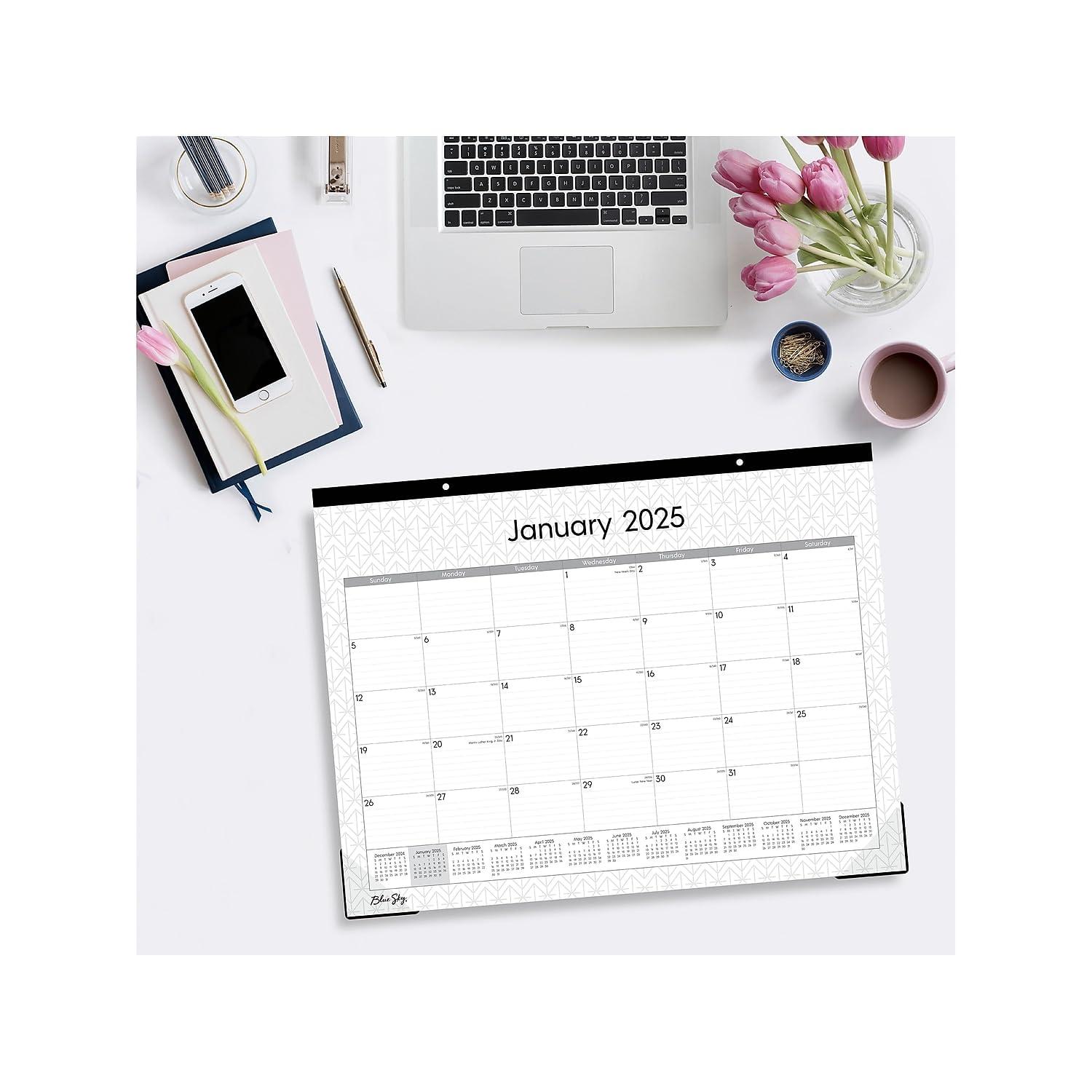 Blue Sky 2025 Desk Pad Calendar, 22x17, Enterprise