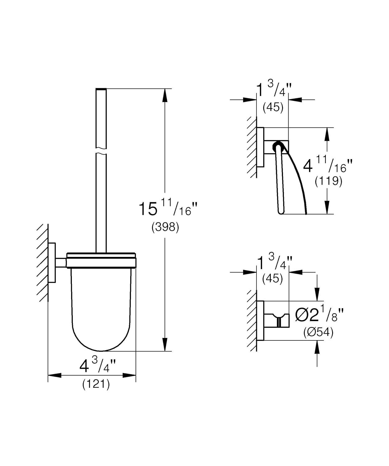 Essentials 3 Piece Bathroom Hardware Set