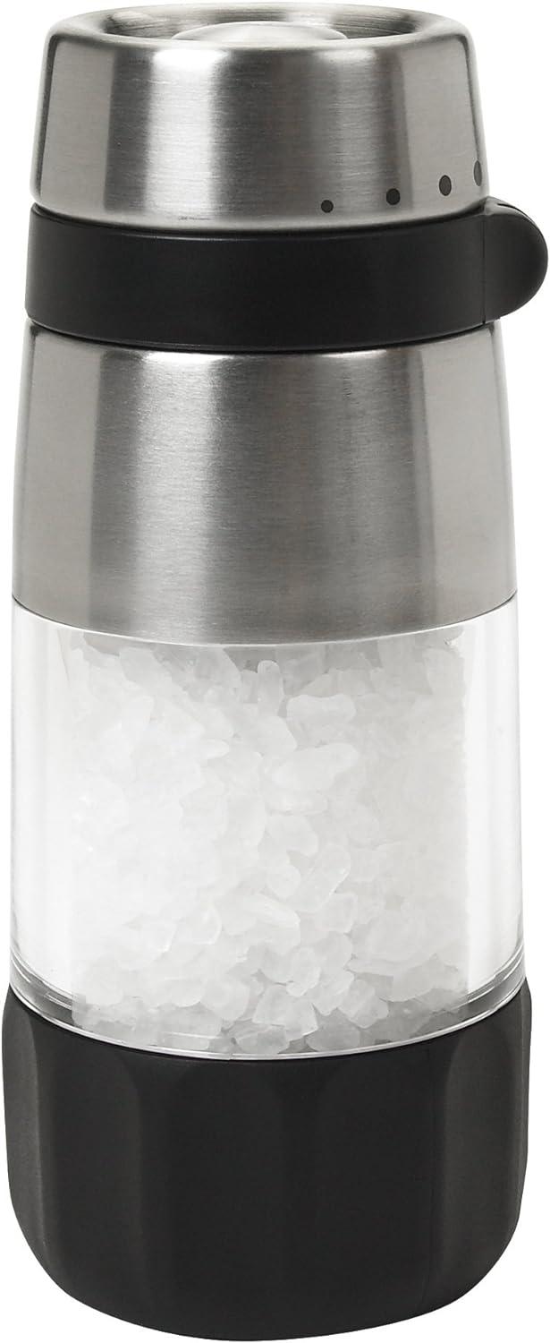 Stainless Steel and Acrylic Adjustable Salt Grinder