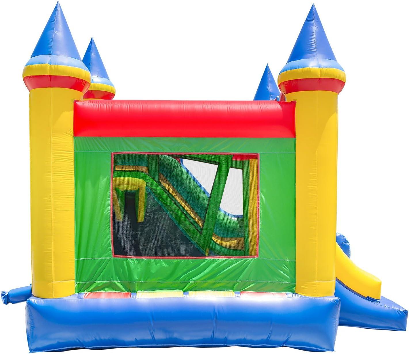 Commercial Grade Multicolor Inflatable Bounce House with Slide