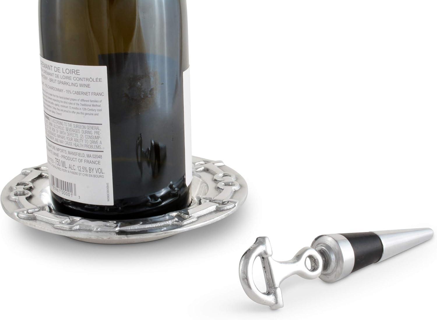 Arthur Court Designs Equestrian Aluminum Round 1 Piece Coaster