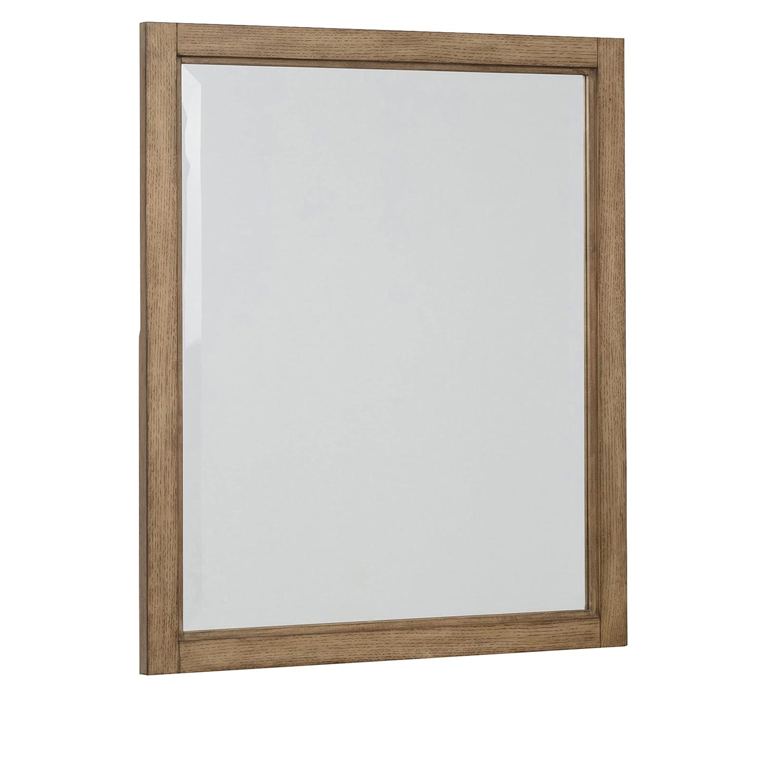 Mercury Row® Bucher Solid And Engineered Wood Flat Mirror