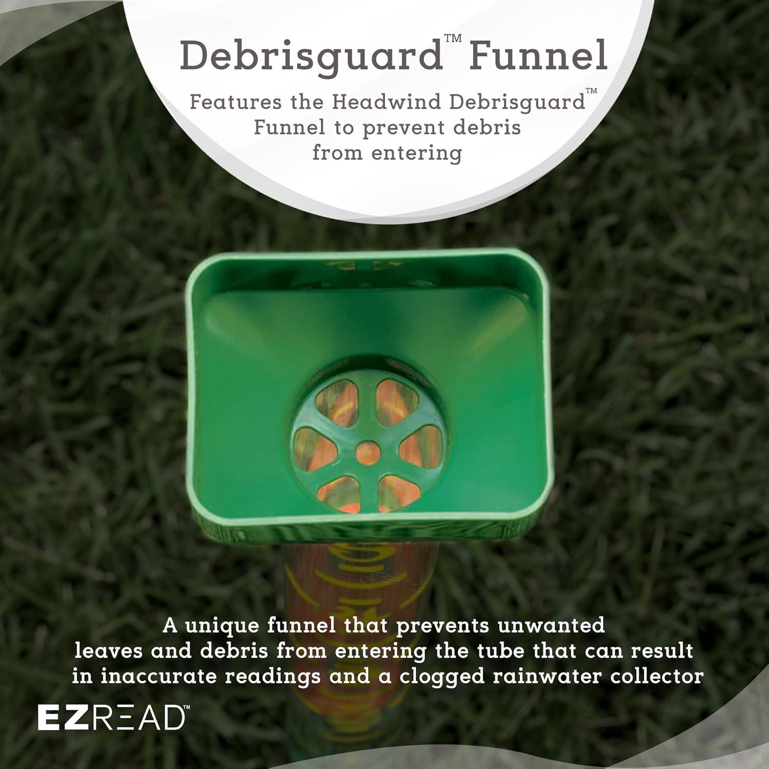 12 Piece EZRead Rain Gauge W/ Enhanced Readability - Ground Stakes Included