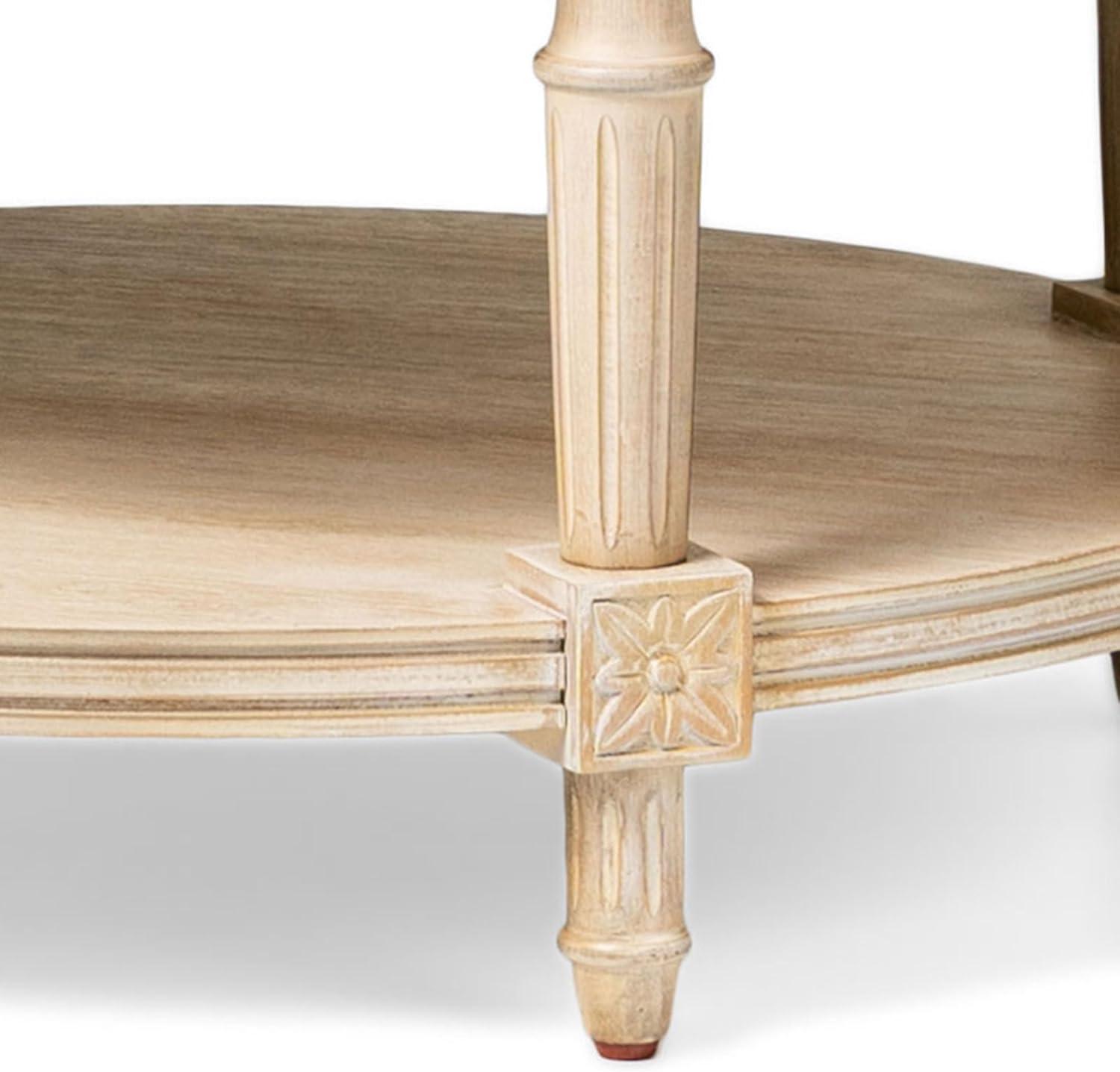 Maven Lane Pullman Round Wooden Coffee Table