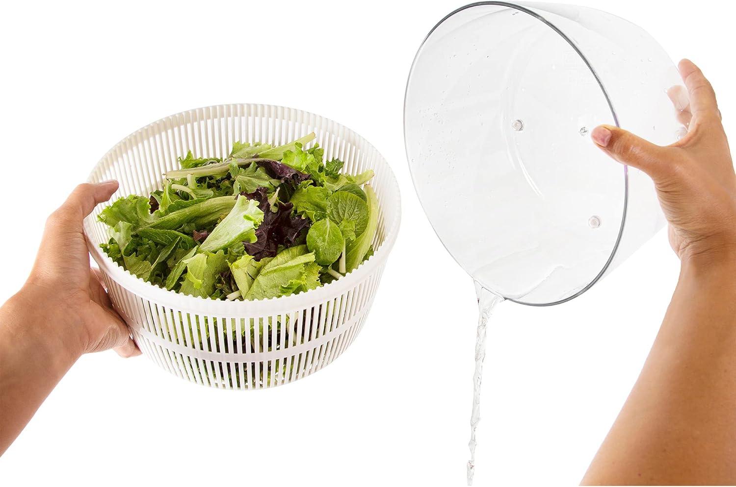 Ozeri Italian Made Fresca Salad Spinner and Serving Bowl Rotator