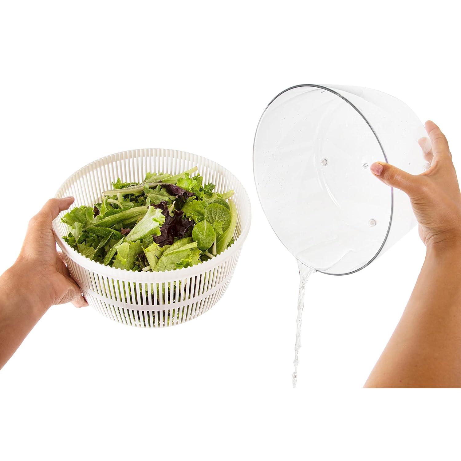 Ozeri Italian Made Fresca Salad Spinner and Serving Bowl Rotator