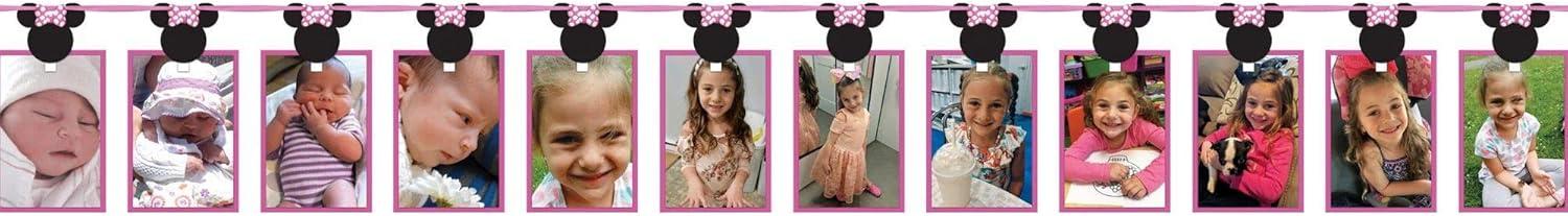 Minnie Mouse Disney Clubhouse Kids Birthday Party Decoration Photo Garland