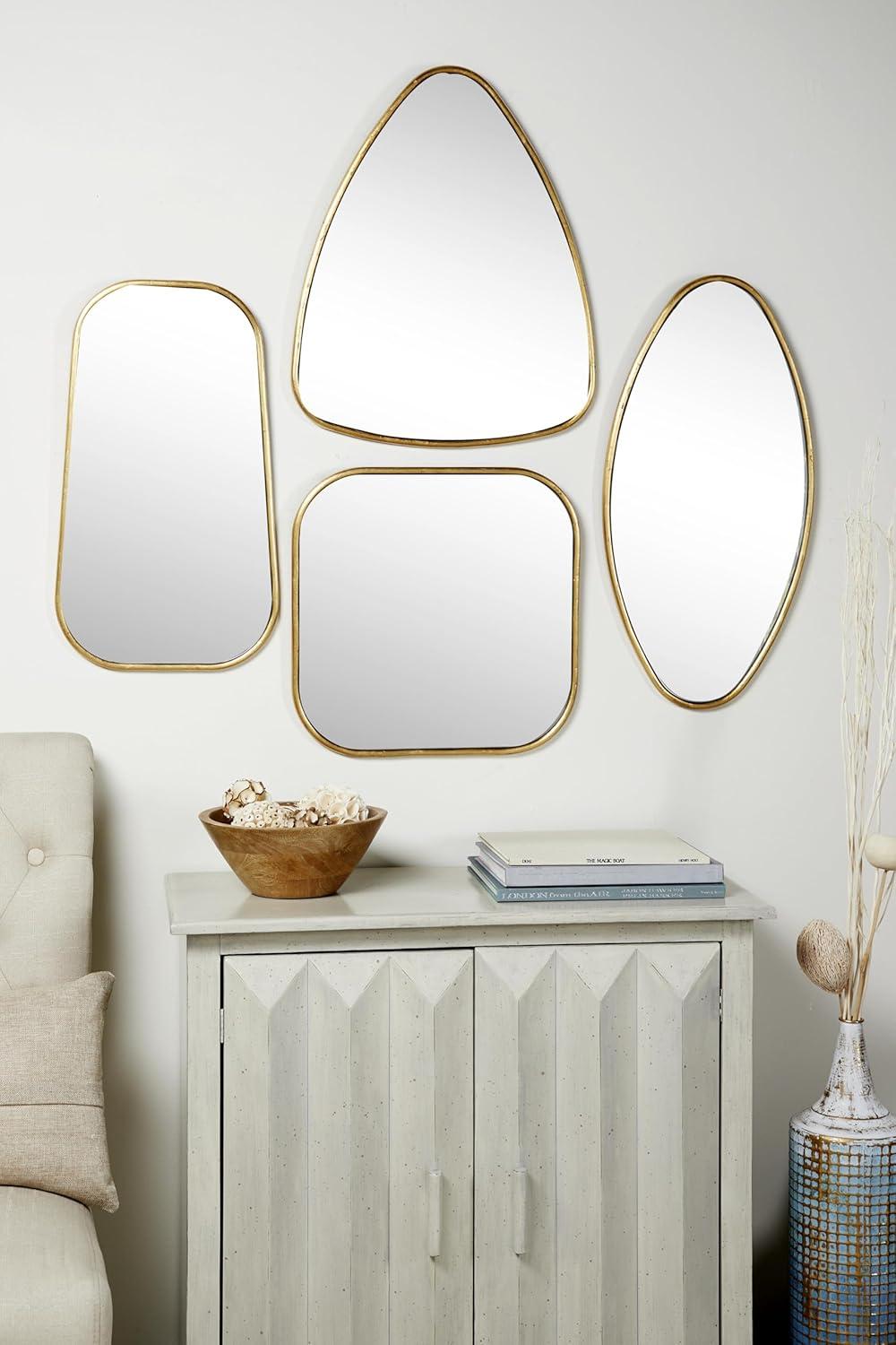 4 Piece Glam Accent Mirror Set